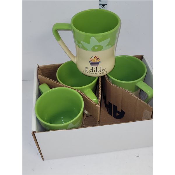 Lto of 4 Edible Arrangements Mugs - Perfect Hot Chocolate Size!