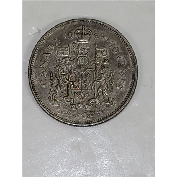 Canada 1969 50 Cent Piece