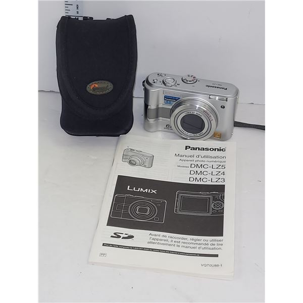 Panasonic Lumix Digital Camera with Bag and Manual - Model DMC-LZ5