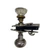 Image 2 : Pair Of Antique Door Knobs (Glass And Metal Knobs) With Yale Locks