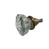 Image 3 : Pair Of Antique Glass Door Knobs With Key And Yale Locks