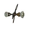 Image 2 : Pair Of Antique Glass Door Knobs And Yale Lock