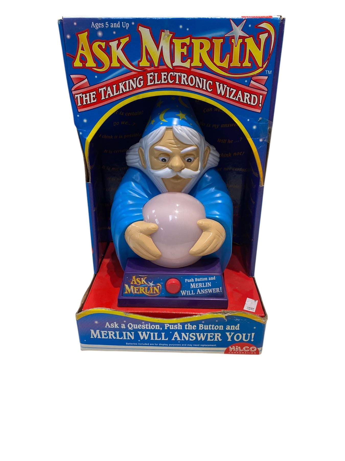 New Ask Merlin Talking Wizard In Original Packaging