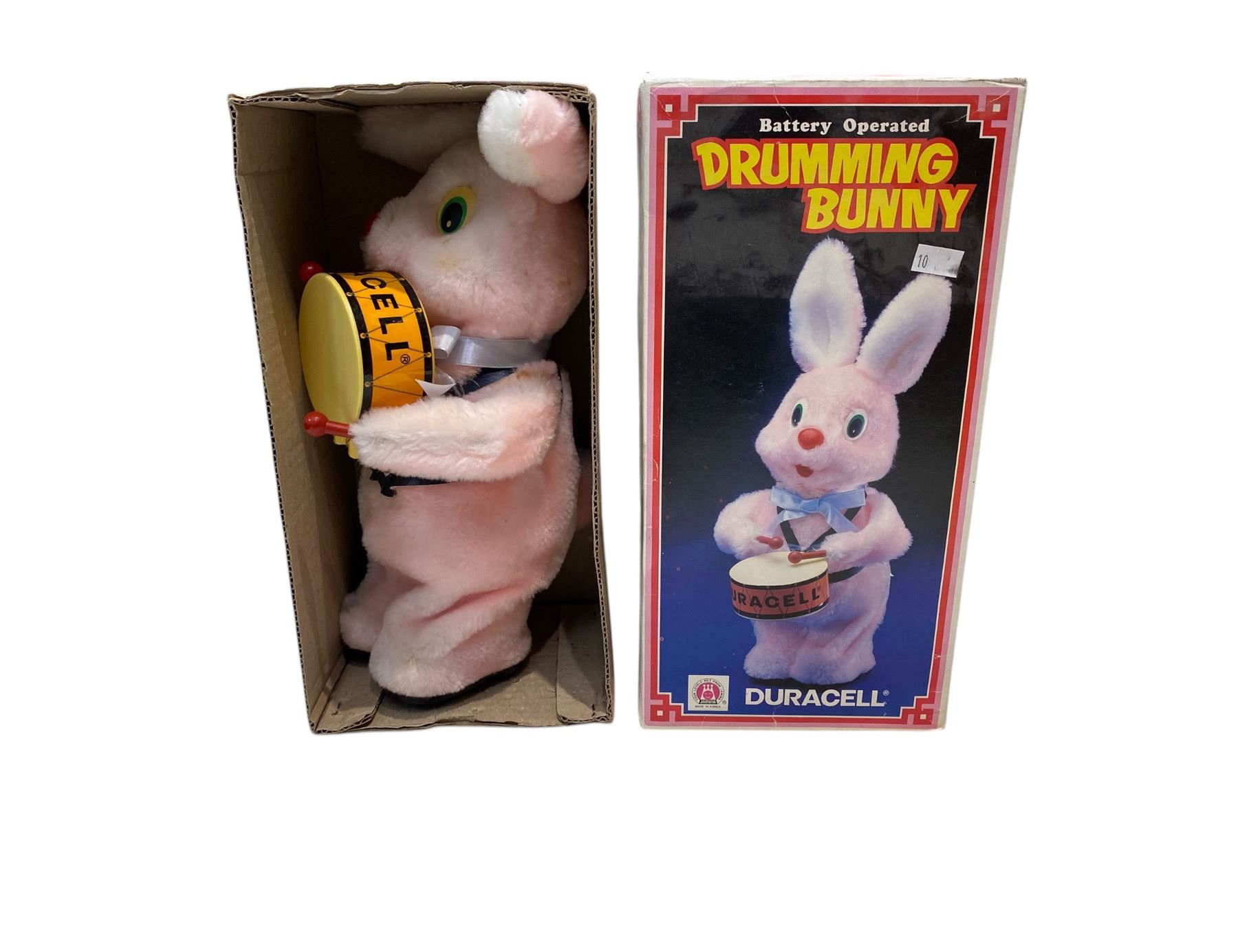 Vintage Duracell Drumming Bunny Battery Operated Toy With Original Box