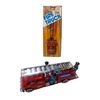 Image 1 : Vintage Friction Fire Truck With Siren Toy Mf718