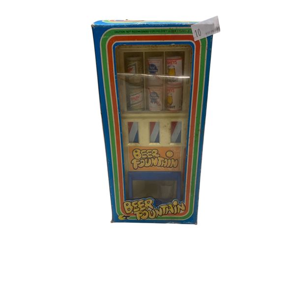 Vintage Beer Fountain Water Squirting Toy With Original Box
