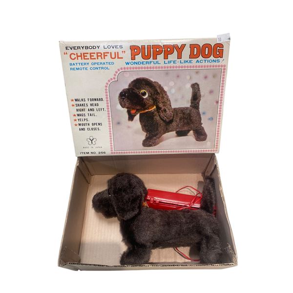 Vintage "Cheerful" Puppy Dog No. 256 Toy With Original Box