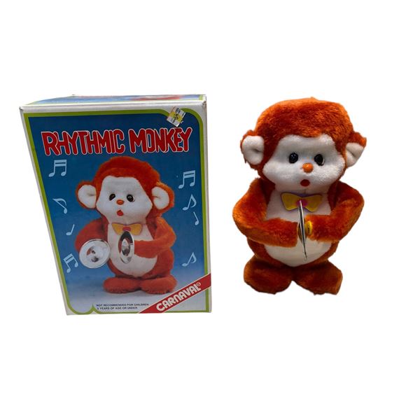Vintage Rhythmic Monkey Clapping Toy With Original Box