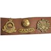 Image 2 : Vintage Military Belt With 9 Add-Ons (Buttons/ Medals) And Assorted Patches