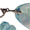 Image 3 : Opalescent Carved Glass Sail Ship Necklace And Matching Earrings