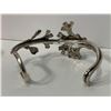 Image 4 : Ginko Leaf Gemstone Cuff Bracelet (Not Marked)