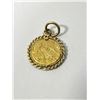 Image 1 : Replica Mini Us $5 Gold Coin Pendant