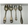Image 1 : 4 Silver Spoons: Stamped Lion, Sterling, & 800