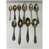 Image 1 : 10 Silver Spoons: Stamped Sterling, 800, Lion, 925