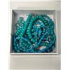 Image 1 : 2 Strands Turquoise Beads + 1 Necklace 18" Long