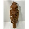 Image 1 : Vintage Hand Made West Coast Native Eagle Rattle With Abalone Inlay Details