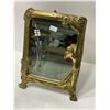 Image 1 : Vintage Art Deco Metal Table Top Easel Back Mirror