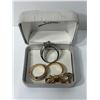 Image 1 : 2 Rings: 925 Silver Ring With Pink Stone And Double Finger Ring