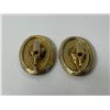 Image 2 : Jade And Gold Nugget Clip-On Earrings