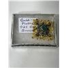 Image 1 : Gold Plated 925 Gem Brooch