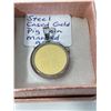 Image 2 : Steel Cased Gold Pig Coin Marked 999.9