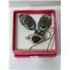 Image 1 : 18K Gold & Silver Ammolite Ring With 925 Silver Ammolite Earrings