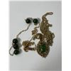 Image 1 : 10K Gold Jade Necklace & Sterling Silver Jade Necklace