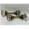 Image 1 : Pair Of Vintage Glass Handled Door Knobs