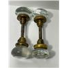 Image 2 : Pair Of Vintage Glass Handled Door Knobs
