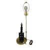 Image 1 : Footed Wood & Brass Elephant Table Lamp