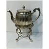 Image 1 : .835 Dutch Silver Tea Pot On Silver Footed Base