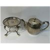 Image 2 : .835 Dutch Silver Tea Pot On Silver Footed Base