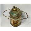 Image 2 : Vintage Asian Tea Caddy With Carved Bone & Abalone Shell Top, Signed On Bottom