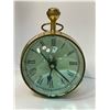 Image 1 : Vintage Hanging Double Sided Dome Glass Clock & World Map