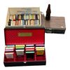 Image 1 : Box Full Of Assorted 8 Tracks With 8 Track Player & Vintage Ginger Beer Bottle