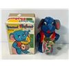 Image 2 : Vintage Wind Up Musical Elephant With Drum, In Original Box