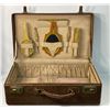 Image 1 : Vintage Alligator Skin Dressers Briefcase