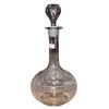 Image 2 : Vintage Etched Glass Decanter With 11 Cut Glass Cups