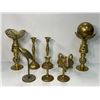 Image 1 : Assorted Vintage Brass, Crane, Candle Stick Holders, Swans, Etc..