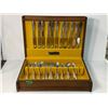 Image 1 : Vintage Community Cutlery Set, In Original Wooden Case