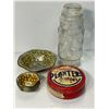 Image 1 : Planters Peanut Collectibles, Peanut Jar, Tin & Metal Peanut Bowls