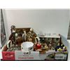 Image 1 : Box Full Of Assorted Porcelain Collectibles, Teapots, Mugs, Bowls, Vases, Etc..