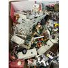 Image 4 : Box Full Of Christmas Collectibles, People, Houses, Trees, Etc..
