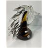 Image 3 : Large Hand Blown Art Glass Stallion Bust
