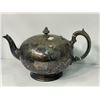 Image 1 : Vintage Silver Plate Engraved Teapot With Initial "M"