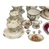 Image 4 : Large Assortment Of Miniature Porcelain Dishware, Tea Cup Saucer, Butter Dish, Pitcher, Etc..