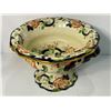 Image 1 : Vintage Masons Ironstone Pedestal Handled Fruit Bowl