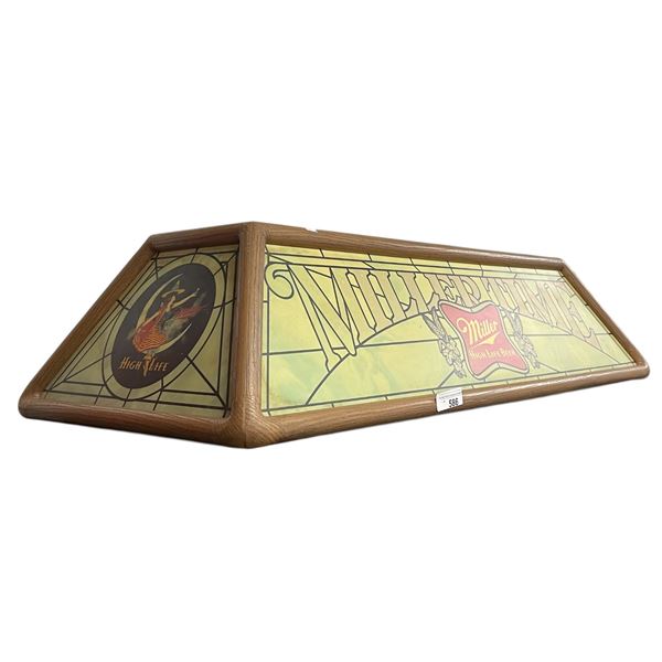 Vintage Miller High Life Beer Hanging Pool Table Light