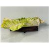 Image 2 : Ceramic Lettuce On Wood Base