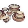 Image 4 : Assorted Partial Place Setting "Royalty" Tea Cups, Saucers, Creamer, Plates, Bowls, Etc..